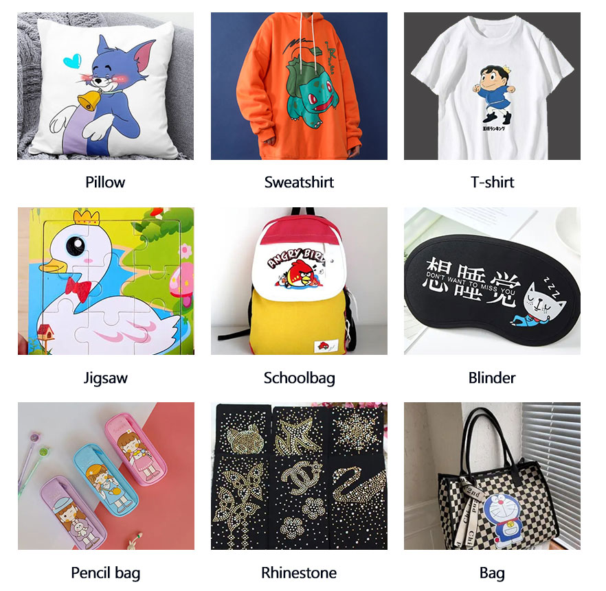 Onyesho la vituo viwili-joto-bonyeza-mashine-Athari 