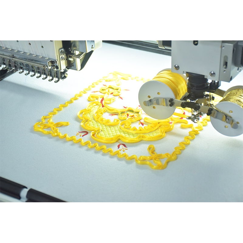 Mashine ya Kudarizi ya Kutambaza ya Cording 1200*500mm Embroidery ya kofia ya kofia ya kofia