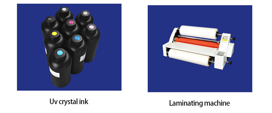 UV Crystal Ink, Mashine ya Laminating 