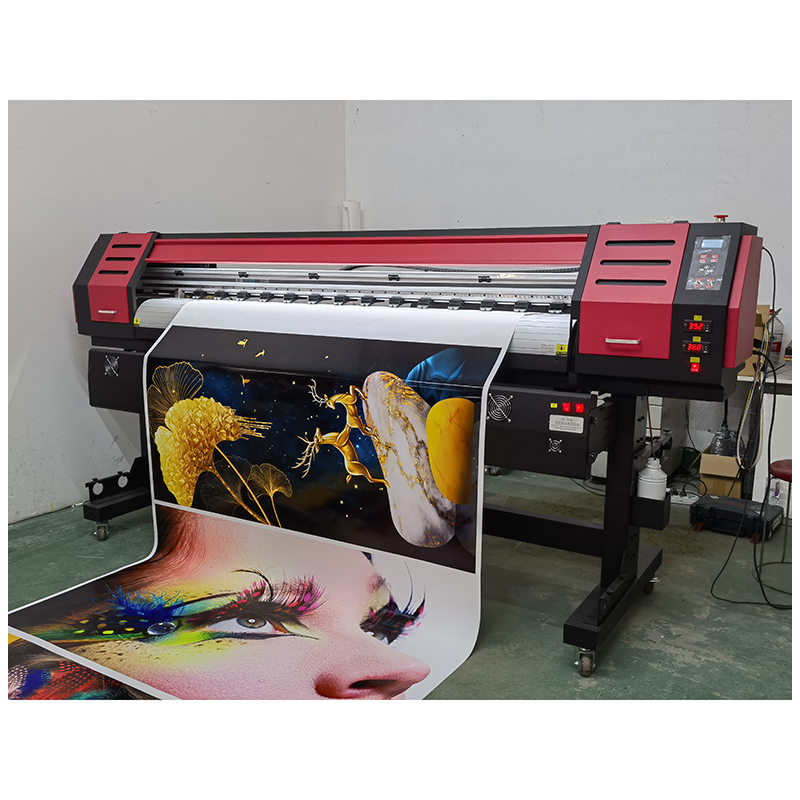 Mashine ya uchapishaji ya usablimishaji wa rangi ya 1.8m na futi 6 ya uchapishaji wa muundo mkubwa Digital Inkjet eco solvent printer