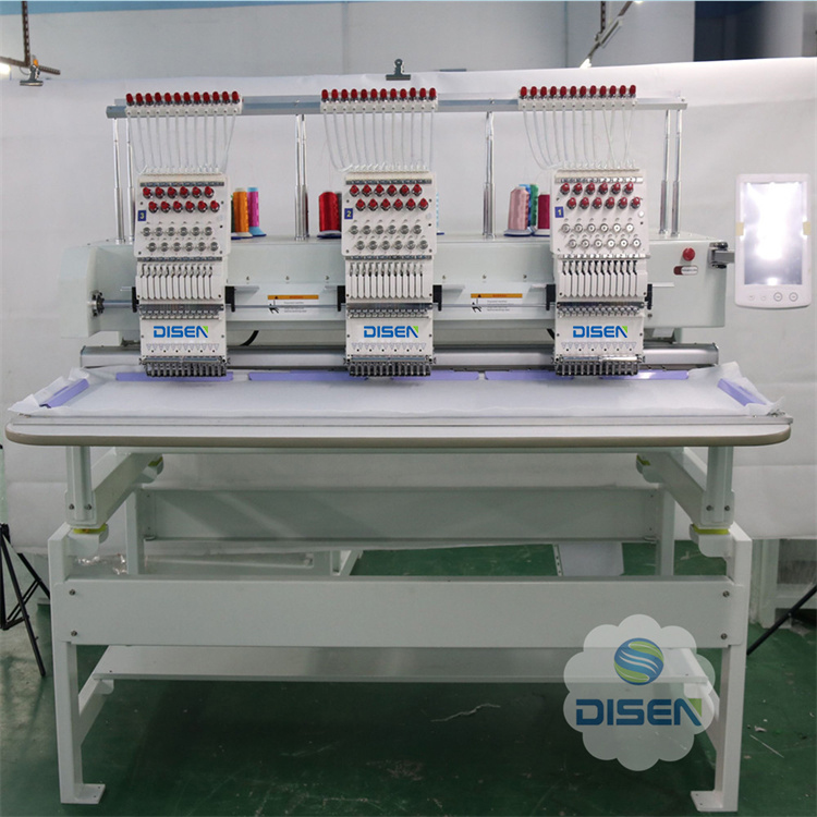 DS-W1203 Touchscreen InterFace Mashine ya Kudarizi yenye vichwa vingi isiyo na waya ya Cap