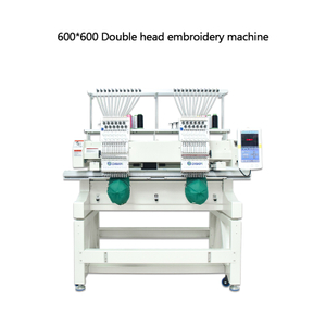 Disen 600*600mm Mashine ya Kudarizi ya Kompyuta ya Kichwa Mbili